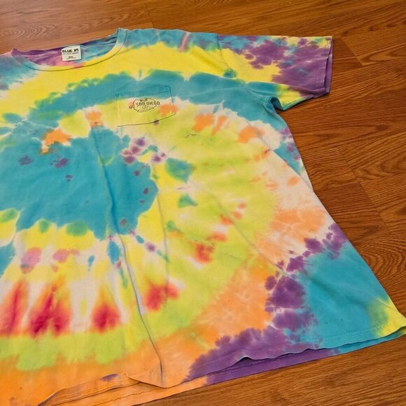 UC San Diego Parent Dad T Shirt Tie Die La Jolla Men's XXL NCAA UCSD Tritons - Picture 5 of 13